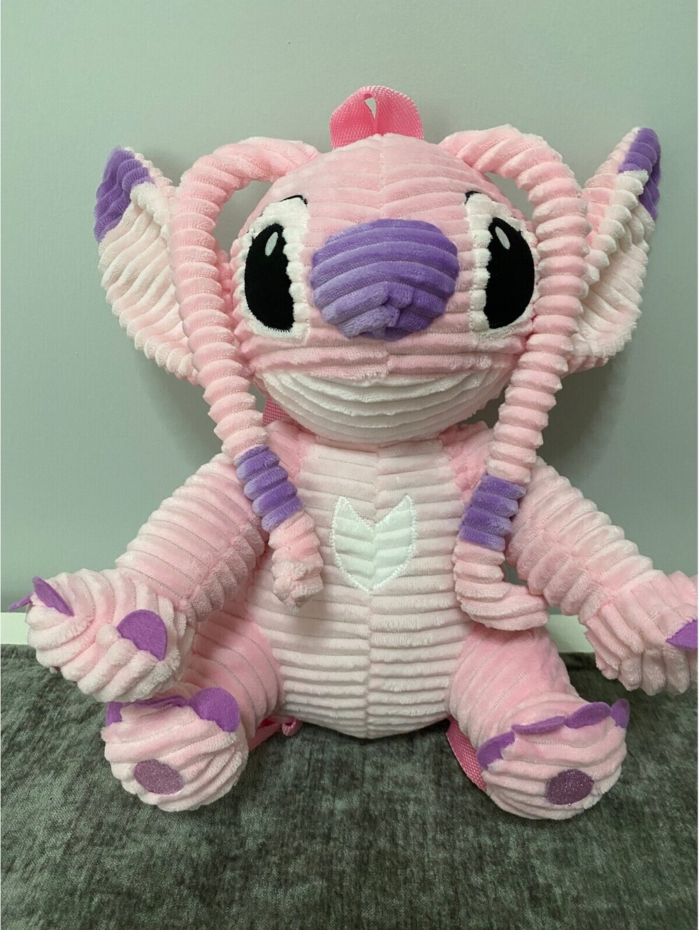 Disney Stitch Plush Backpack Pink and Purple